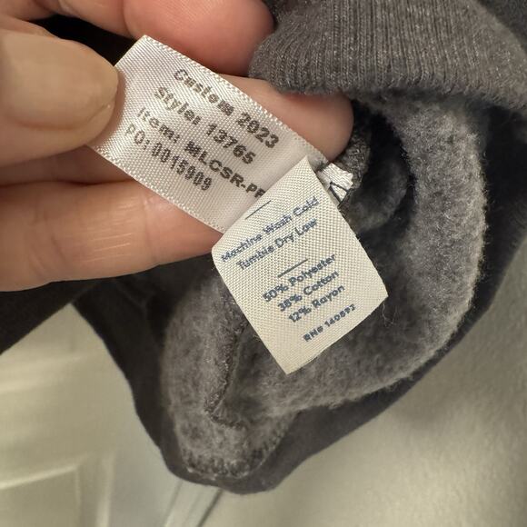 Marine Layer Crewneck Sweatshirt Mens L Grey BET MGM Logo Sleeve Soft Classic - Picture 4 of 5